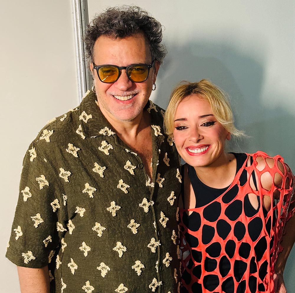 Paulinho Moska com a cantora Marisa Liz no Festival Delírio Tropical. Foto Daniella Spadeto