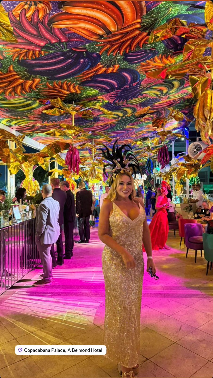 Klercia Ferraz marcou presença mais um ano no Baile do Copacabana Palace