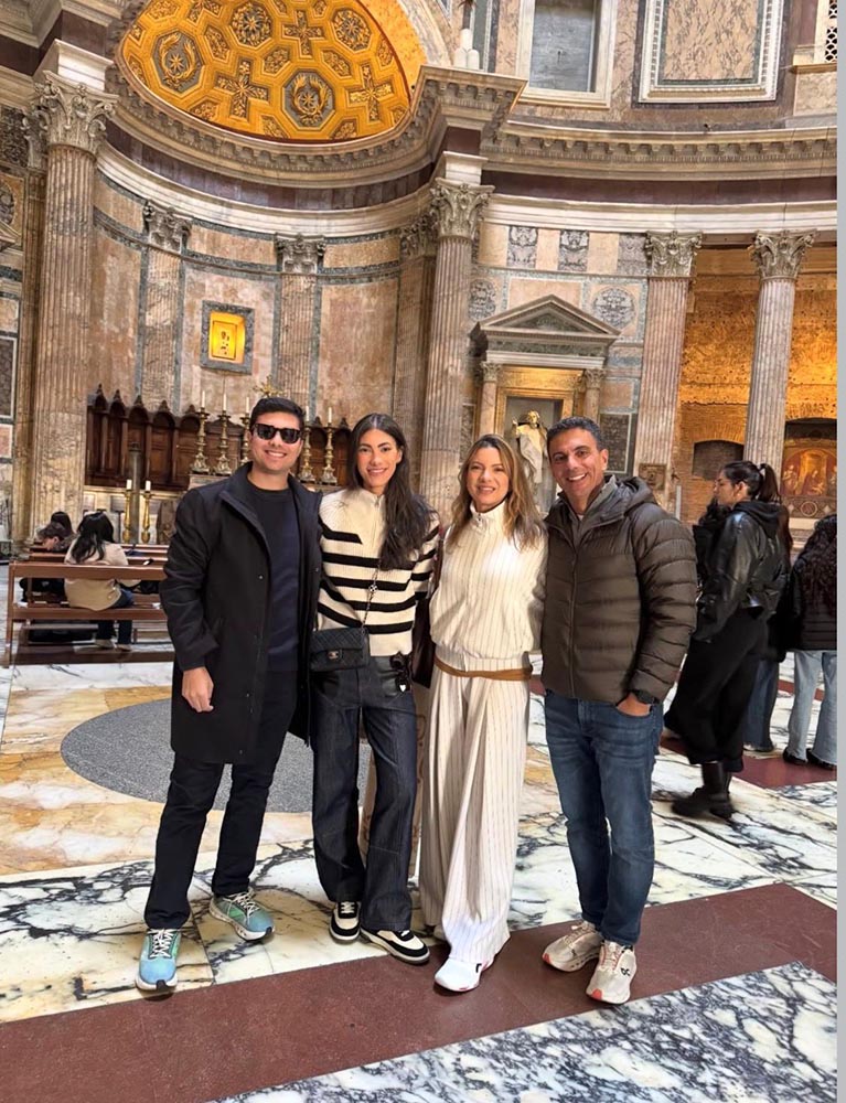 Bernardo, Vitória, Patrícia e Leo de Castro