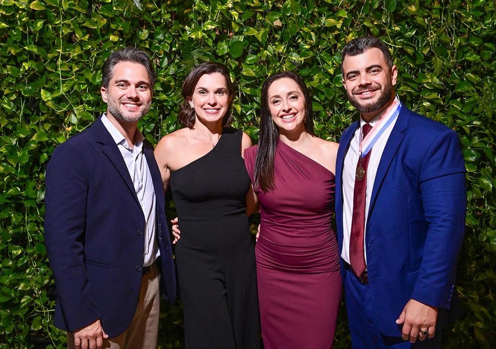 Victor Bertolani, Glauciane Wruck, Vânia Michelutti e Carlos Fonseca