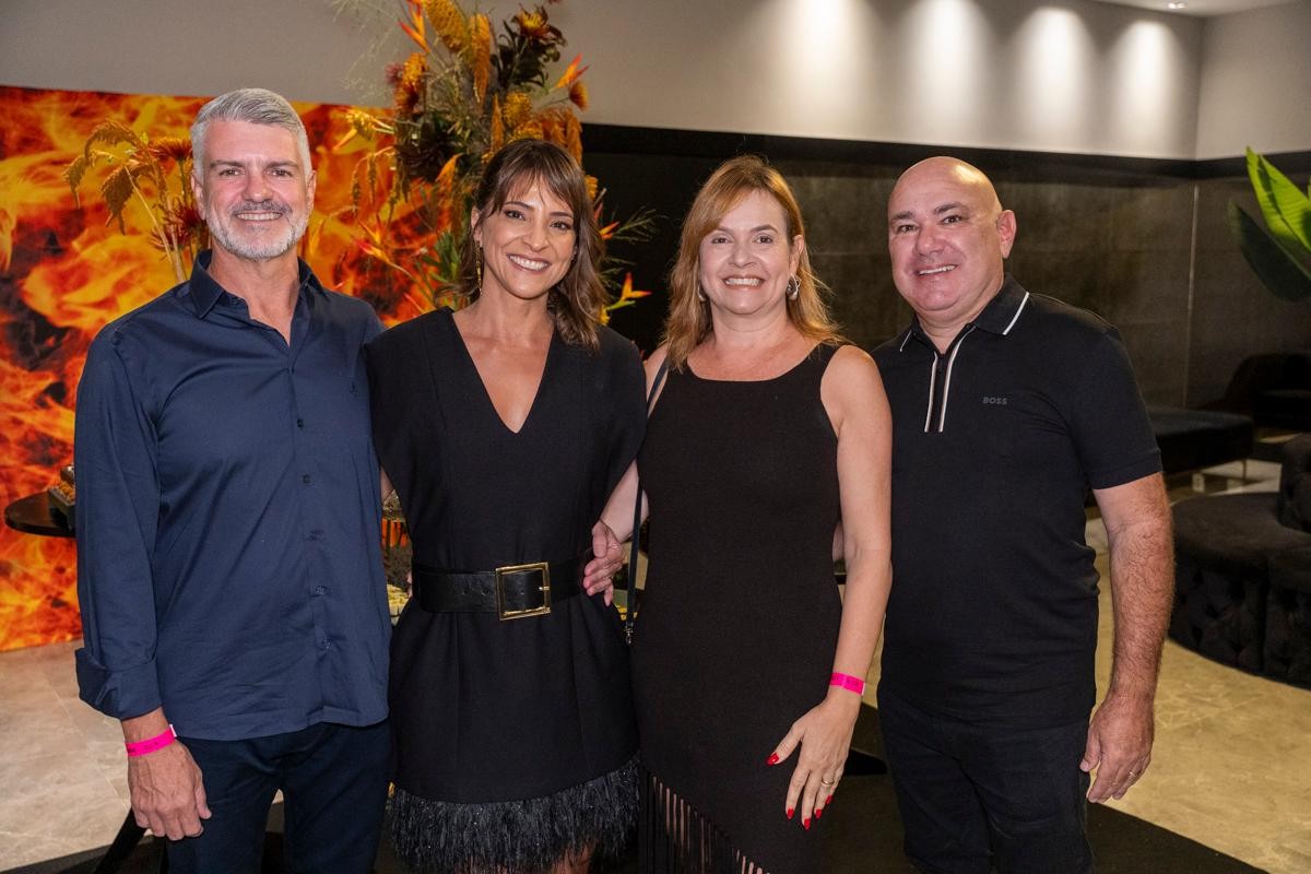 Sandro Carlesso, Renata Araújo, Luciane Gonçalves e Geraldo Jordan