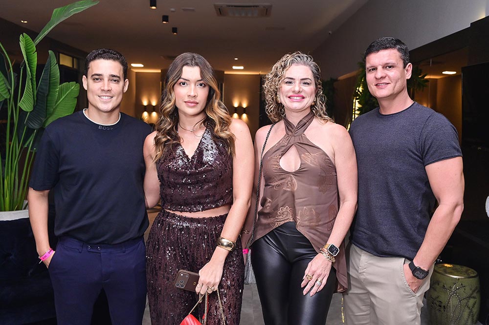 Reykard Ohnesorge, Letícia Loureiro, Francyele e Eduardo Gomide