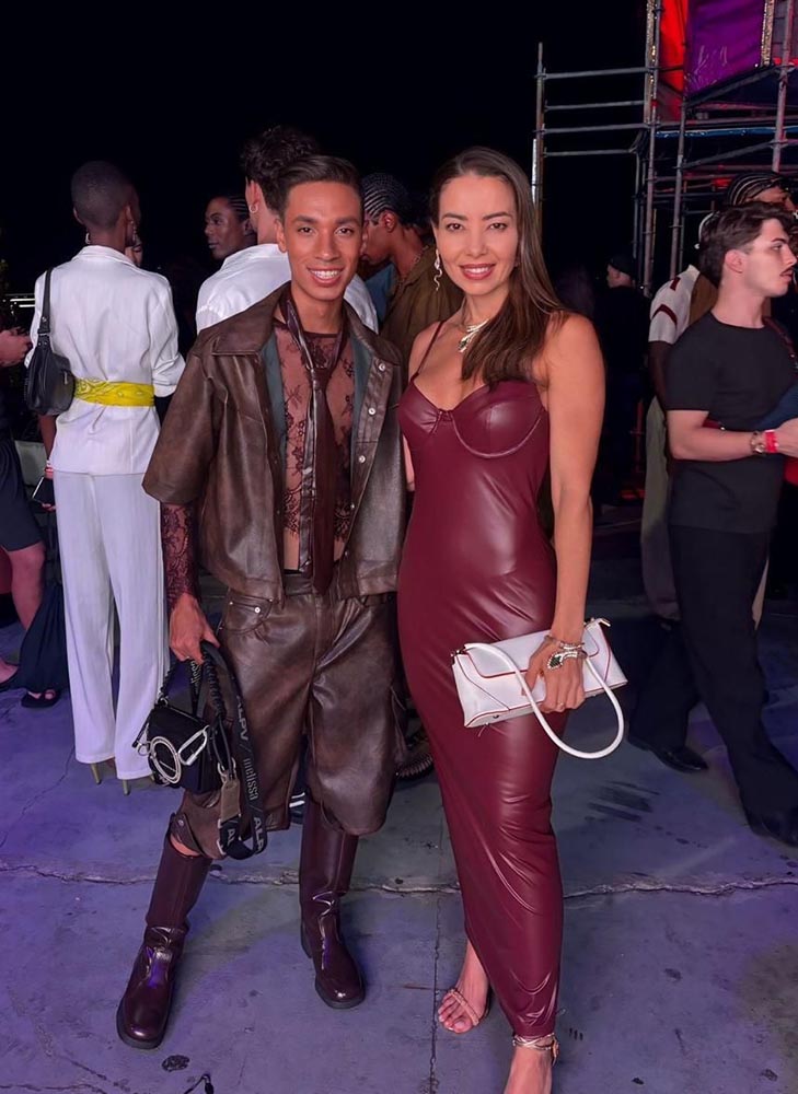 O consultor de moda, Ruan Victor e Michelly Fonseca