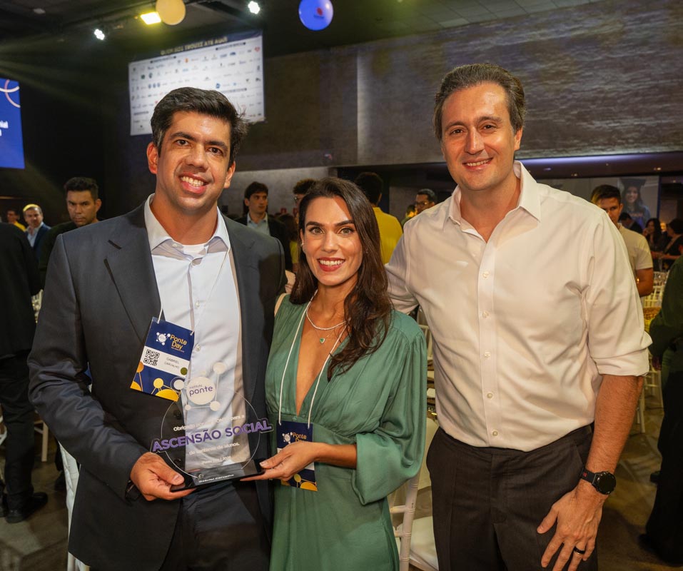 Gabriel Carvalho e Edduarda com Rafael Furlanetti