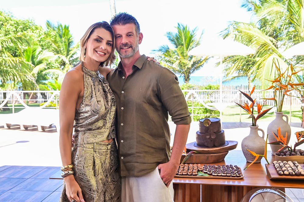 Fabricio Zucolotti com a esposa Rafaela Rezende
