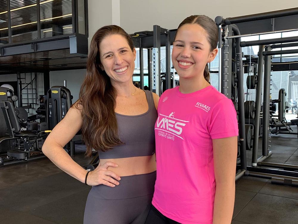 Roberta Larica e a filha Julia Larica