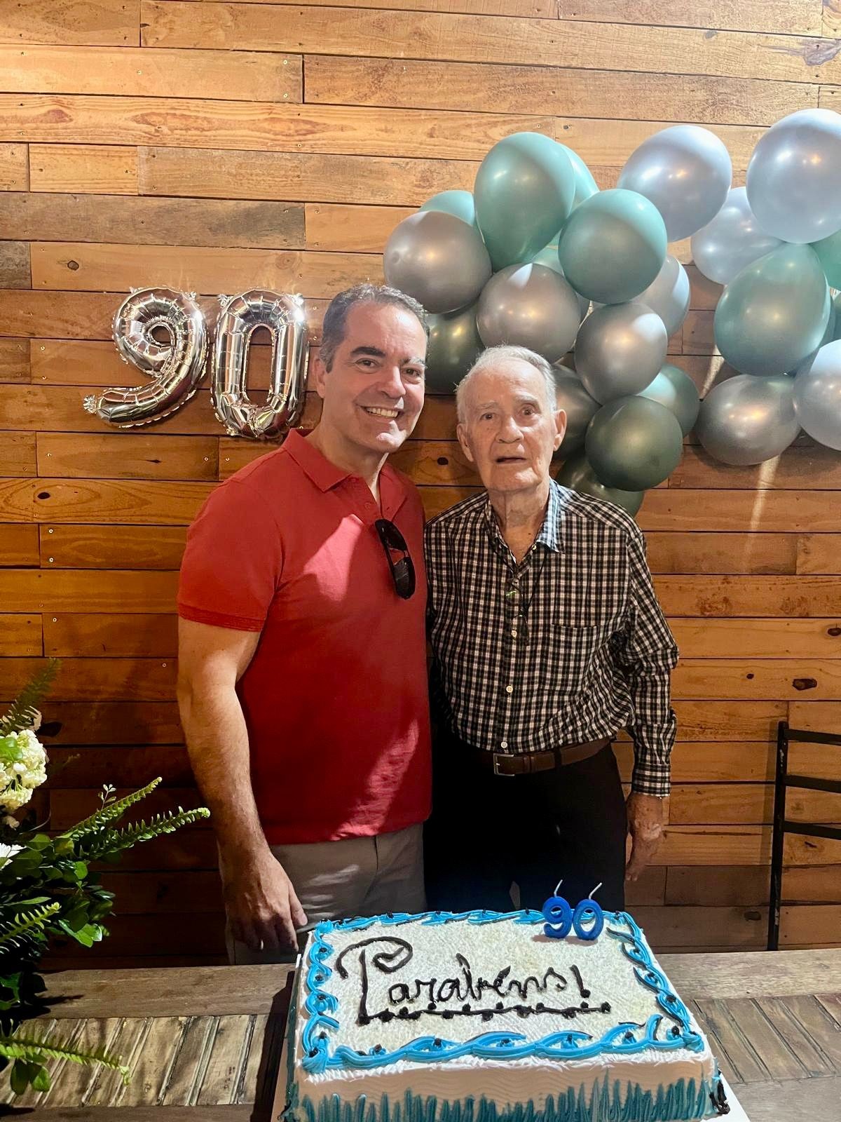 Jair Altoé Filho com seu pai Jair Altoé