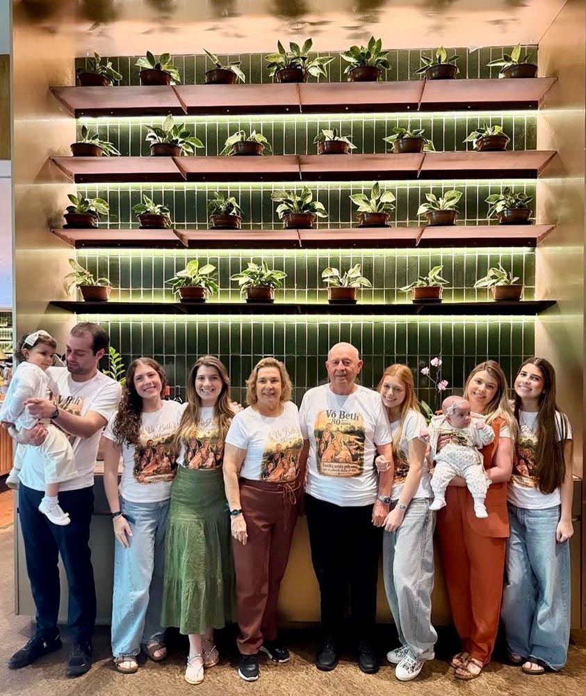 Família Bráz no Claras Resort