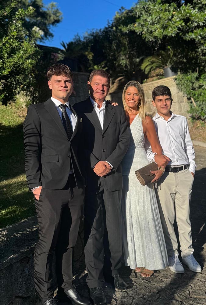 Stephano, Rodrigo, Marcelle e Enzo