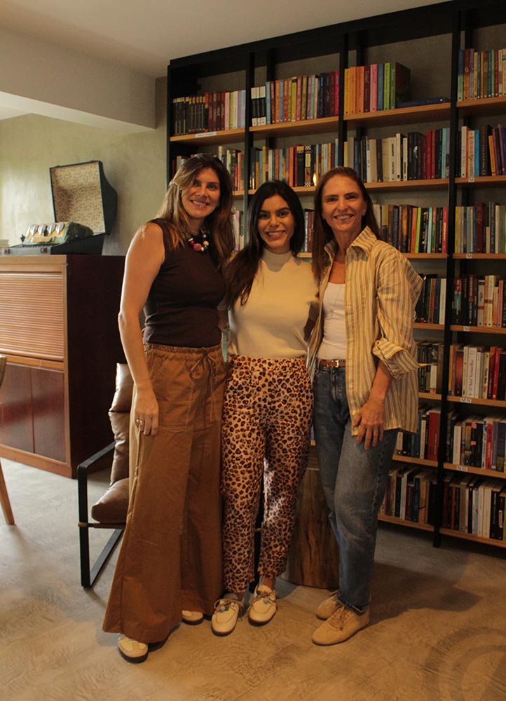 Isa Reis, Marô Antunes e Aline Cypriano.