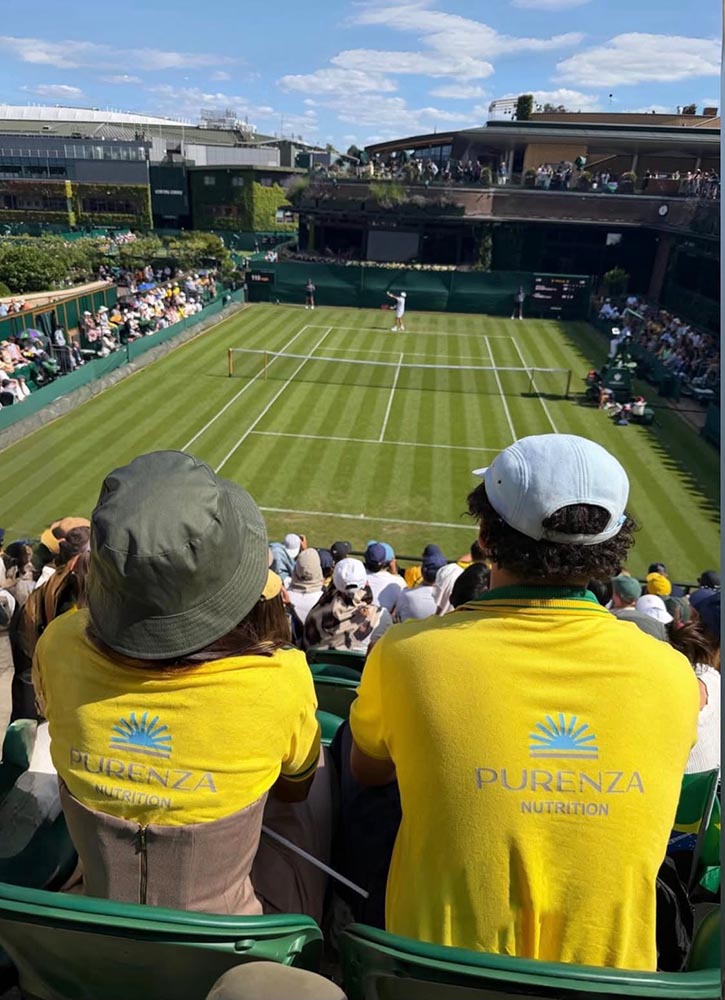 Mylla e Yan, em Wimbledon