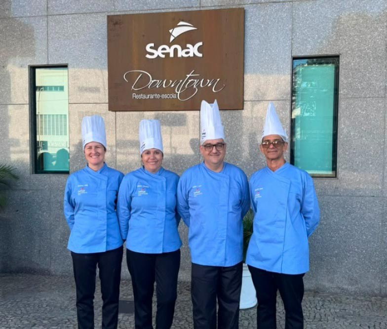 Registro chef e instrutores do Senac-ES