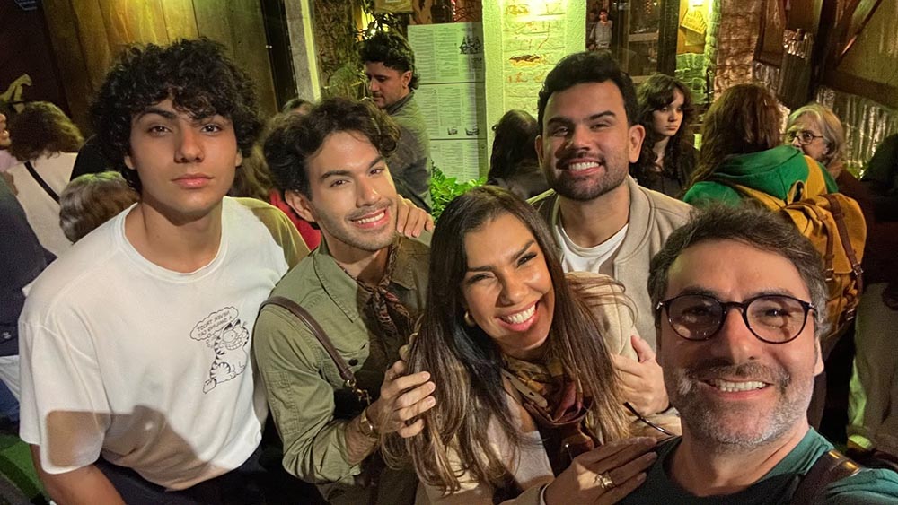 Família Arraz em dias de descanso em São Paulo. Crédito Divulgação